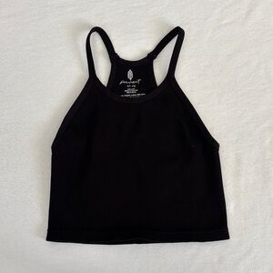 FP Movement by Free People Black Crop Top